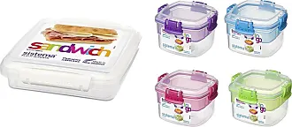 Sistema To-Go 1.63L Salad & Sandwich Plastic Food Storage Container 