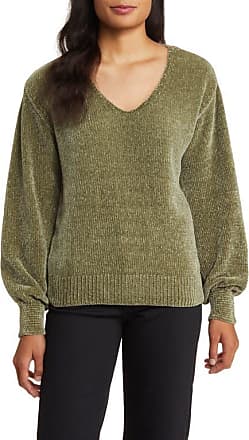 Lucky Brand Women's Chenille V-Neck Sweater (S, Navy) 