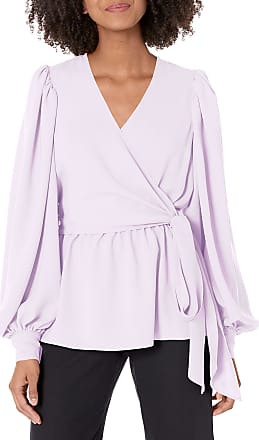 White Wrap Blouse - Lady in VioletLady in Violet