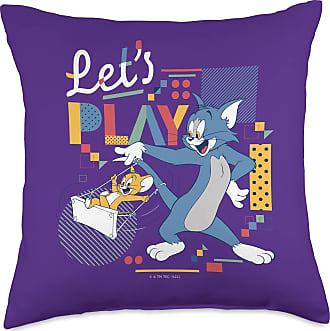 18x18 Tom and Jerry Friendly Enemies Throw Pillow Multicolor 