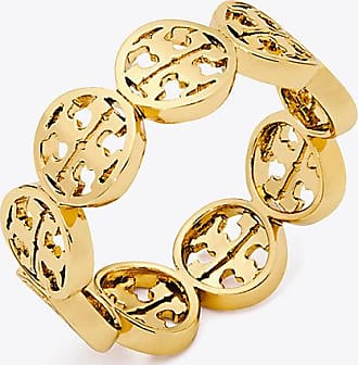 Tory Burch Kira Enameled Stackable Serif-T Ring (Red, 8) : :  Fashion