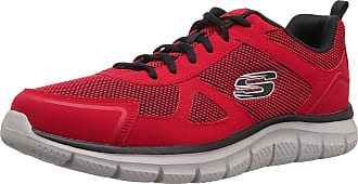 Skechers boots mens best sale red