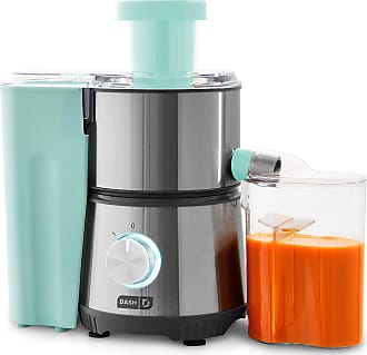 Pulp Measuring Cup Aqua Renewed Dash DCSJ255 Deluxe Compact Power Slow Masticating Extractor Easy to Clean Cold Press Juicer with Brush Frozen Attachment and Juice Recipe Guide 