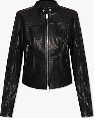 DIESEL Whatever Leather Jacket in Black for Men | Lyst UK
