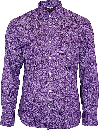 100/% Cotton  Relco sizes S 3XL Purple Polka Dot Men/'s Shirt Classic Design