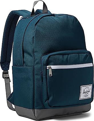  Herschel Little America Laptop Backpack, Black/Tan Synthetic  Leather, Mid-Volume 17.0L