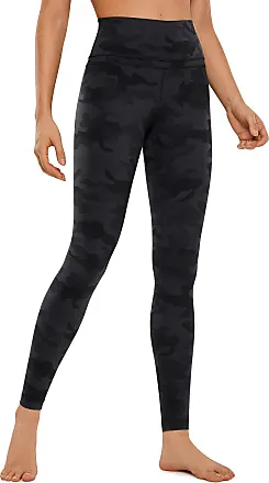 CRZ Yoga Pants Women Medium Dark Grey Camo Camouflage Leggings Gym