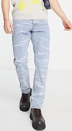 zerrissene stretch-jeans aus baumwollmix in Blau für Herren eng geschnittene TOPMAN Denim Herren Bekleidung Jeans Röhrenjeans 