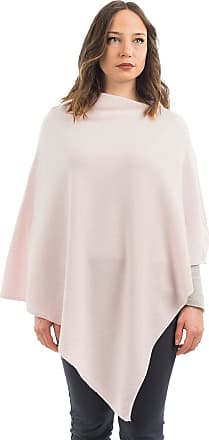 Plus Size Pink Poncho Shawl Wrap Grey Cashmere Feel Scarf Cream Plaid Top By ZiiCi 