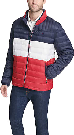 tommy hilfiger red blue and white jacket