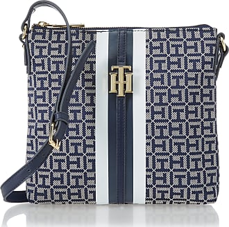 Tommy Hilfiger Iconic Monogram Embroidery Cotton Tote Pink