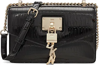 DKNY Women's Elissa Lg Shoulder Bag, Black Gold, One Size: :  Fashion