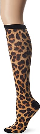 K Bell Women's Leopard Orchid Socks One Size 12196 