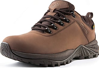CC-Los Mens Hiking Boots Waterproof Ankle Boot Shock-Absorbing EVA Casual Outdoor Lightweight Shoes Brown 
