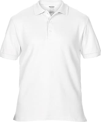 Gildan Gildan Mens Premium Cotton Sport Double Pique Polo Shirt (2XL) (White)