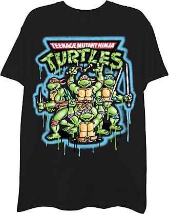 Teenage Mutant Ninja Turtles Men's Cowabunga Graphic T-Shirt, Blue, X-Large, Cotton