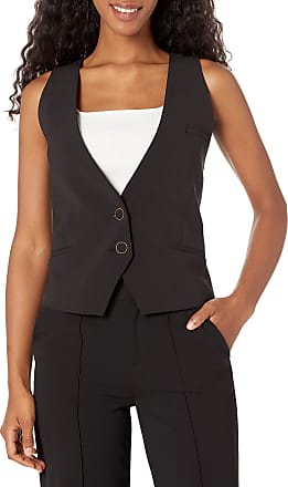 Bcbgmaxazria womens Single Breasted Vest With Buttons Blazer, Black, XX-Small US