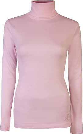 Ladies Roll Necks Tops Womens Polo Necks Plain Winter Ski Stretch Jersey  Cotton