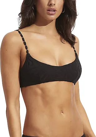 Seafolly Women's Standard Bralette Bikini Top Swimsuit with Clip