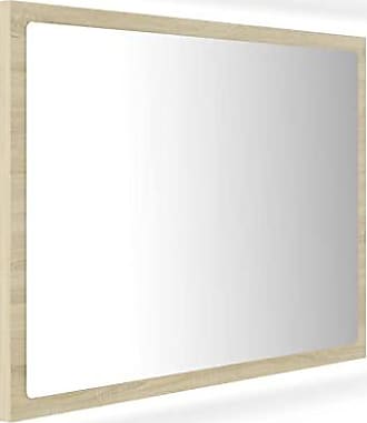 LED-Badspiegel Sonoma-Eiche 60x8,5x37 cm Wohnen & Einrichten Wohnaccessoires Spiegel Badspiegel 