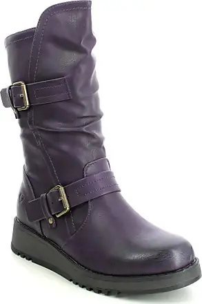 Heavenly Feet Womens Boot Black Zip Up Calf Boot Padded Erica SIZE