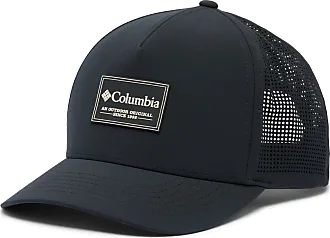 Columbia Unisex PFG Logo Mesh Snap Back - Low, Carbon/Red Spark, One Size