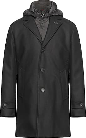 Manteau long Synthétique Paltò pour homme en coloris Noir Homme Vêtements Manteaux Manteaux longs et manteaux dhiver 