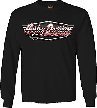 Men's Long-Sleeve Graphic T-Shirt Overseas Tour Harley-Davidson Military Big V-Twin 