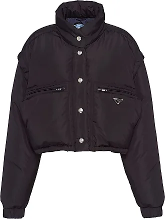 Prada Re-Nylon cropped puffer jacket, Black