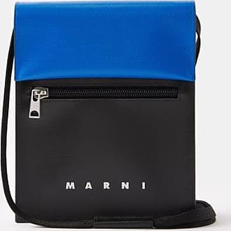 Marni Mini Bi-colour Canvas Cross-body Bag In Multi-colored