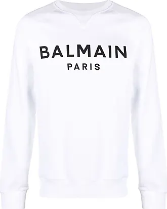 Balmain logo-intarsia knitted jumper - Black