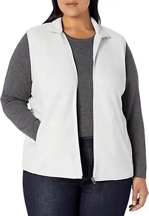 Essentials womens Plus Size Full-Zip Polar Fleece Vest