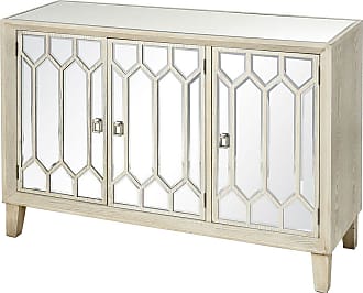 Gold Silver Stein World Furniture Diana Display Cabinet