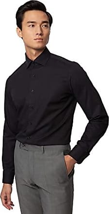 Roy Robson Herren Hemd Aus Baumwolle Regular Fit Langarm Bügelfrei Natürlicher Stretch Camisa para Hombre