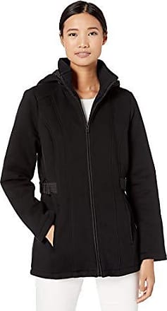 jones new york hooded quilted puffer coat