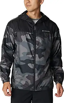 Columbia Mens Flash Challenger Lined Windbreaker Ancient Fossil / Black