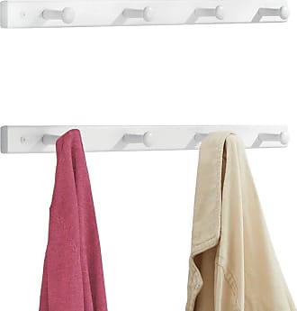 for Coats Hoodies 3 Pack Purses Multi Hanging Storage Organizer Hats Hook Scarves mDesign Modern Over Door Valet Hook Bath Towels & Robes Clear 