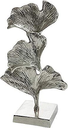 Gilde Deko-Herz Dekohänger Blumen Metall 3D 16cm x 15cm grün gelb