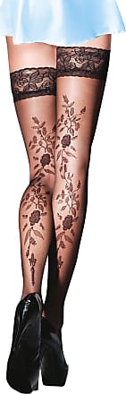 Gabriella Anika Belt Stockings with Lycra 20 Denier Size X/S-S M/L XL/XXL Black or White