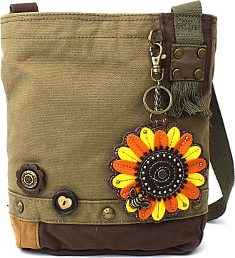 Chala handbags Retro Convertible Purse - Mini Keychain Sunflower