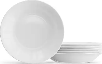 Bormioli Rocco bormioli rocco set of 6 white moon 10.6 inch dinner