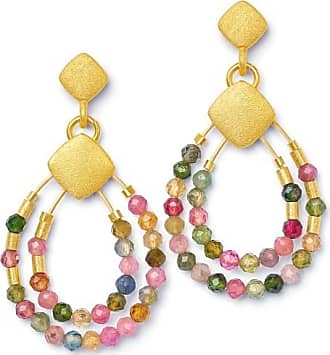 Glass Jewels Edelstahl Ohrringe Ohrhänger Weihnachten Zuckerstange Lampwork#L034