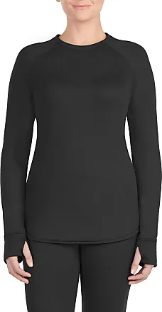 ClimateRight by Cuddl Duds Women's Velour Base Layer Top and Leggings  Thermal Set, 2-Piece