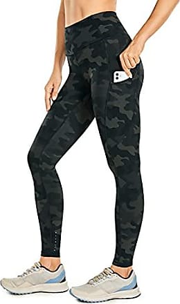 58cm CRZ YOGA Femme Extensible Pantalon D'entraînement Taille Haute Legging de Yoga avec Poches 