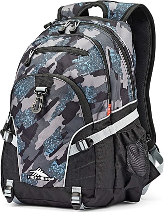 High Sierra Loop-Backpack, School, Travel, or Work Bookbag with tablet-sleeve, Graffiti/Black/Ash, One Size