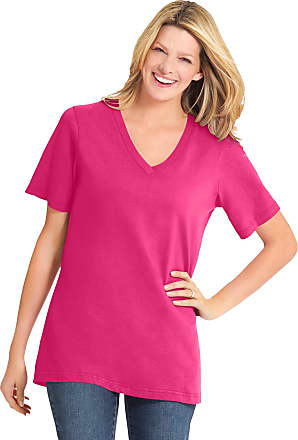 Fashion Shirts V-Neck Shirts Ambiente V-Neck Shirt \u201eW-wm3ppf\u201c pink 