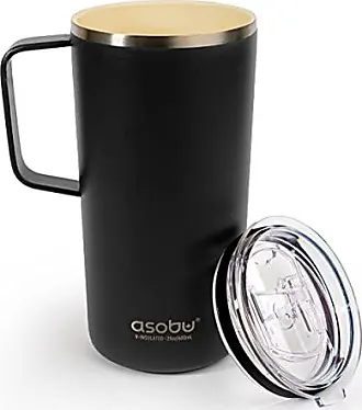 asobu Stainless Steel Insulated Coffee Mug with Ceramic Inner Coating for  Ultimate Flavor 12 Ounce (Black)