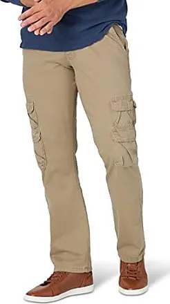 Wrangler Authentics Men's Cargo Pants Regular Fit Twill, Fleece Lined  8-Pockets