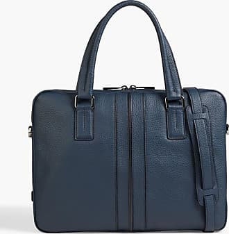 Paul Smith Mens City Embossed Black Leather Portfolio Folio Laptop  Briefcase Bag