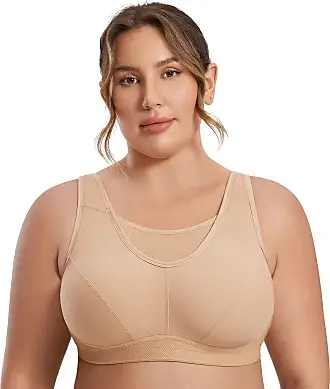 FEOYA Comfortable Bra for Women Thin Padded Soft Bra Support Full Coverage  Bras Wireless Nude Bralette Beige at  Women's Clothing store